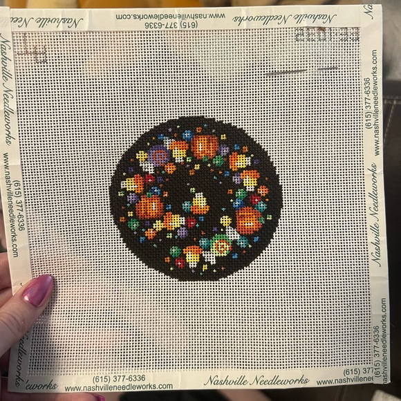 Halloween Hand-painted Needlepoint Canvas - Picture 2 of 6